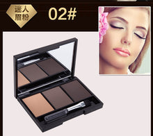 Load image into Gallery viewer, 3 Color Eyebrow Powder Palette