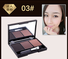 Load image into Gallery viewer, 3 Color Eyebrow Powder Palette