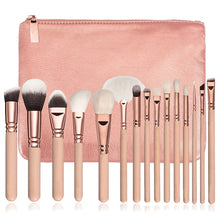 Load image into Gallery viewer, 15pcs Pink Makeup Brushes Set