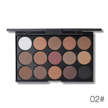 Load image into Gallery viewer, 15 Earth Colors Matte Eyeshadow Palette