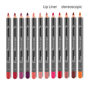 12 Colors/Set  Lip Stick  Pencil Matt