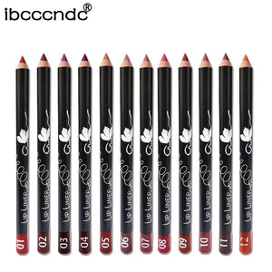 12 Colors/Set  Lip Stick  Pencil Matt
