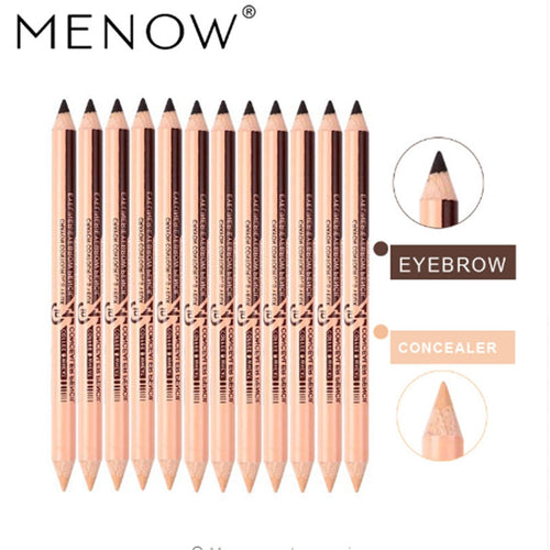 Menow 12PCS Concealer&eyebrow Pencil 2 in 1